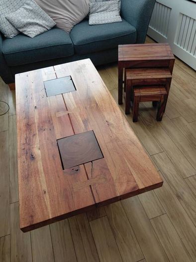 coffee table and matching nest of tables