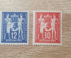East Germany 1949 "Postal Workers' Union Congress" Complete Set unused - free standard postage