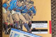 Very Rare 1991 Ireland v Australia - Rugby World Cup Quarter Final Programme &amp; Match Ticket