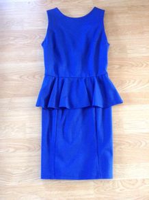 Blue Peplum dress