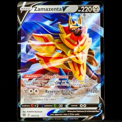 Zamazenta V 105/172 Half Art Ultra Rare Holo Brilliant Stars SWSH Pokemon Card