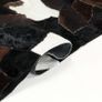 Rug Genuine Hair-on Leather Patchwork 160x230 cm Black/White/Brown Image 3