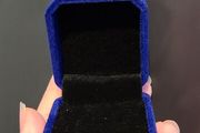 Velvet Ring Box in Royal Blue