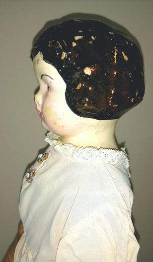 Antique Papier Mache Victorian German Doll