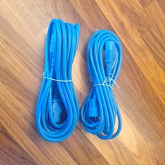 12 x IEC male to female blue cables