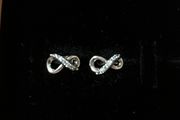 Pandora Sparkling Infinity Stud Earrings-brand new