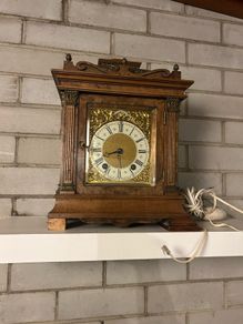 Antique walnut clock