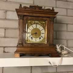 Antique walnut clock