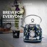 Navy 1.7 Litre Stainless Steel Electric Kettle - 3KW Kettles Electric Fast Boil Quiet - Pyramid, Retro Kettle Cordless with 360 Degree Base, Overheating & Boil Dry Protection Image 5