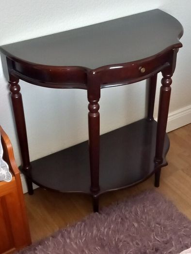 Hall Table And matching  mirror Mahogany colour
