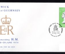 1979 Guernsey Commemorating Royal Visits of Her Majesty The Queen visiting Guernsey from 28-29 June 1978 Commemorative Stamp Addressed First Day Cover (FDC)