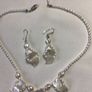 Brand New Freshwater pearls, Nacre and Sterling Silver Necklace and Earrings Image 7
