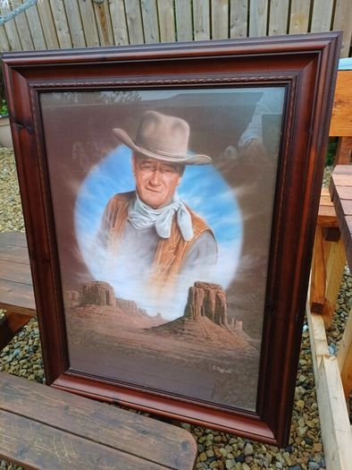 Large Vintage John Wayne Picture