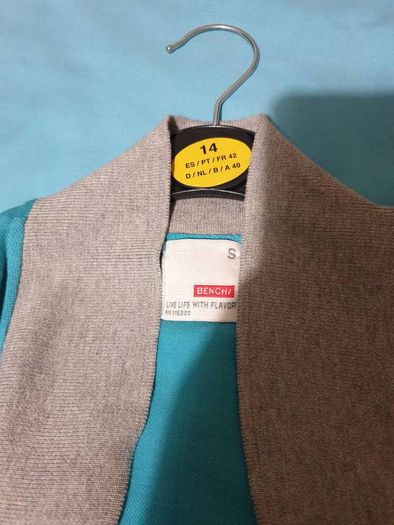 bench light blue grey small medium polo shirt