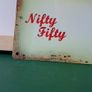 Honda 50 Nifty Fifty rusty tin metal sign ( FREE POST ) Image 4