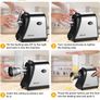 5 in 1 Salad Maker, 250W, Steel Rotary Blades and One-Touch Control, Electric Salad Maker Shredder for Cheeses, Fruit, Veggies Image 5