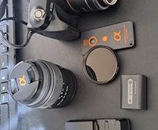 Sony A230 DSLR digital camera + lenses