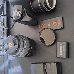 Sony A230 DSLR digital camera + lenses