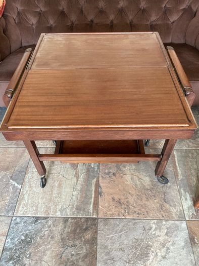 Antique Art Deco Metamorphic Side Table Tea Trolley 1920s