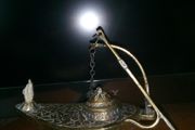 genuine Turkish oil lamp solid brass