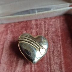 Vintage Gold Tone Variety Club Heart Brooch.