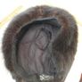 Vintage Ladies Kate's Canadian Boutique Dark Brown Fur Hat Image 5
