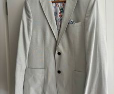 Next Tailored line grey jacket - worn once slim fit