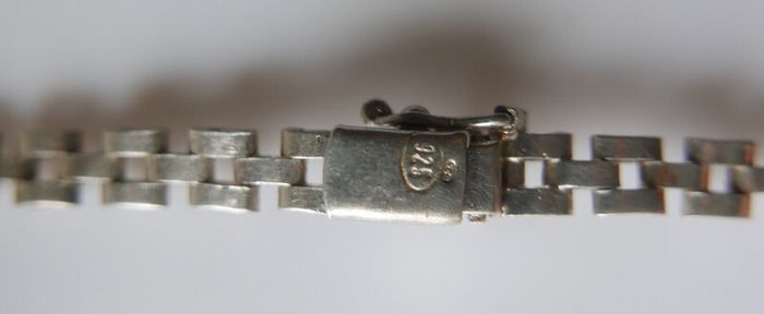 Vintage Cascading Necklace hallmarked 925 Sterling Silver length 17,5"  - 25,1g