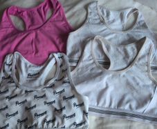 Girls bra tops and sports tops age 10-12