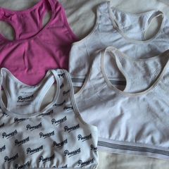 Girls bra tops and sports tops age 10-12