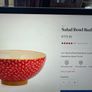 Nicholas Mosse  Red Lawn salad bowl first quality item in perfect condition Image 7