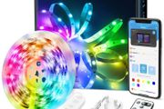 LED Strip Lights, Govee Bluetooth Music Sync 5 Metre RGB Lighting Strip, App Control, Remote, Control Box Decoration Lights, Colour Changing with 3 Control Methods for Home, Kitchen, Party, Christmas [Energy Class A++]
