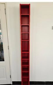 Cd Dvd Unit Red Ikea