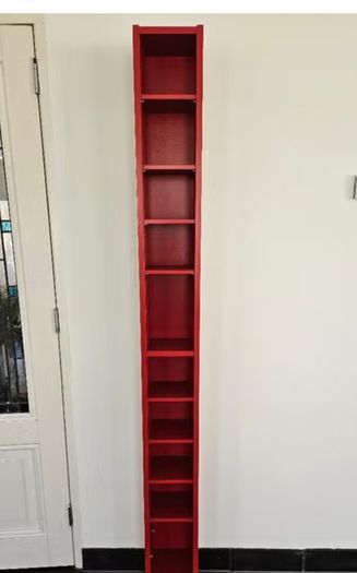 Cd Dvd Unit Red Ikea