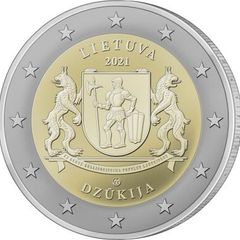 Lithuania 2 Euro Commemorative Coin 2021 - Dzukija. UNCIRCULATED.