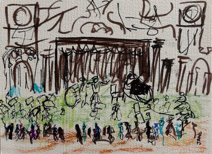Original Art Orchestra Concert Music Art