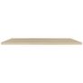 Floating Wall Shelves 4 pcs Oak 120x23.5x3.8 cm MDF Image 7