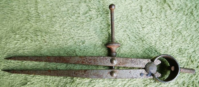 Vintage Moore & Wright Caliper Steel Spring Dividers - Good Condition