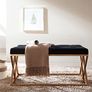 Bench Velvet Chesterfield Black / Gold Image 3