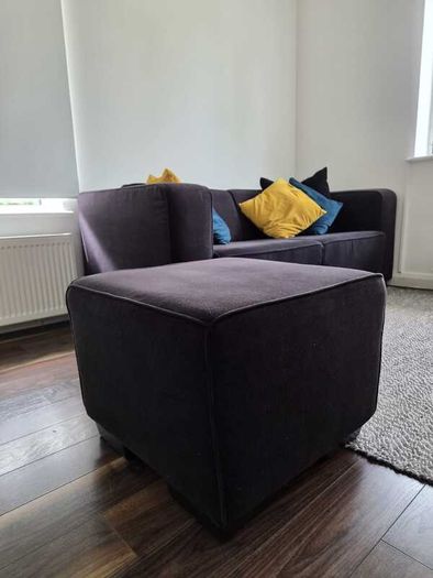 Sofa with ottoman
