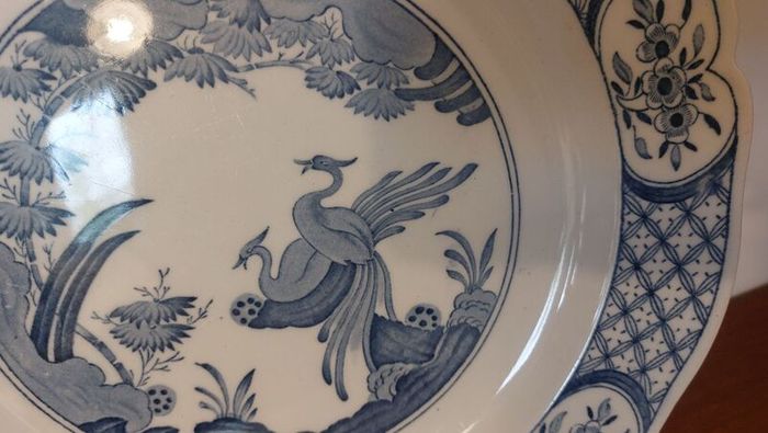 Fabulous Antique Blue and White 10.5 Inch Dinner Plate By Furnivals Limited, in the Popular "Old Chelsea" Pattern Circa 1915+