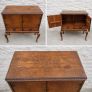Vintage Walnut Cocktail Cabinet. Image 2