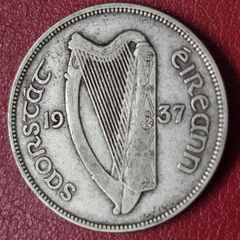 Ireland 1937 Half Crown Silver coin