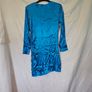 Mango Blue Satin Mini Dress Image 8