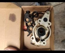The outboard motor is for sale in very good condit