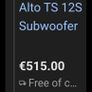 Alto 1250w bass bin Image 4