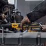 DeWALT 18V XR Cordless Brushless Sealed Head Ratchet Wrench 3/8 & 1/2 Inch Anvil PowerStack Battery And Multi Voltage Fast Charger. Image 8