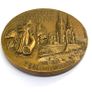 Vintage Heavy Bronze French Medal By Roland Irolla Image 5