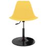 Swivel Dining Chairs 6 pcs Yellow PP Image 3