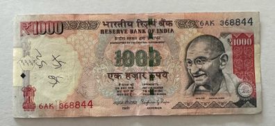 India 1000 Rupees 2015 Banknote